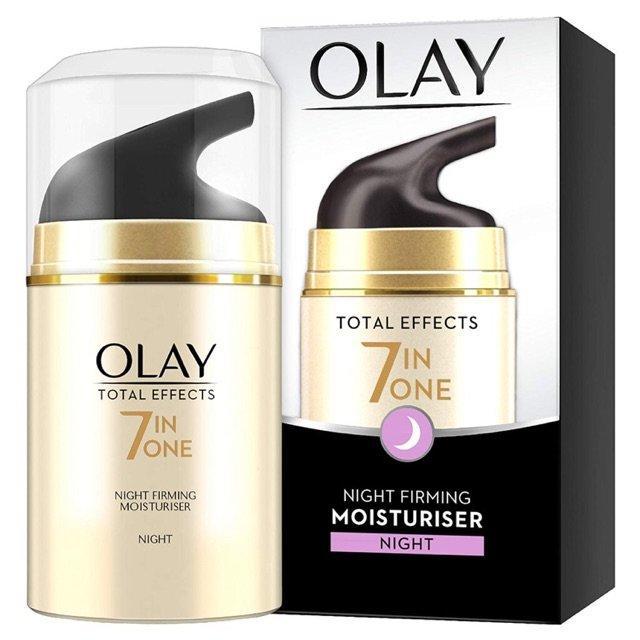 Review kem Olay Total Effects 7 in One Night Firming Moisturiser
