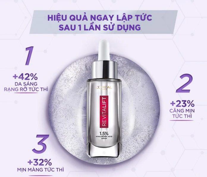 Review Tinh Chất L'Oreal Paris Pure Hyaluronic Acid 1.5% 15 Tinh Chất L'Oreal Paris Pure Hyaluronic Acid 1.5%